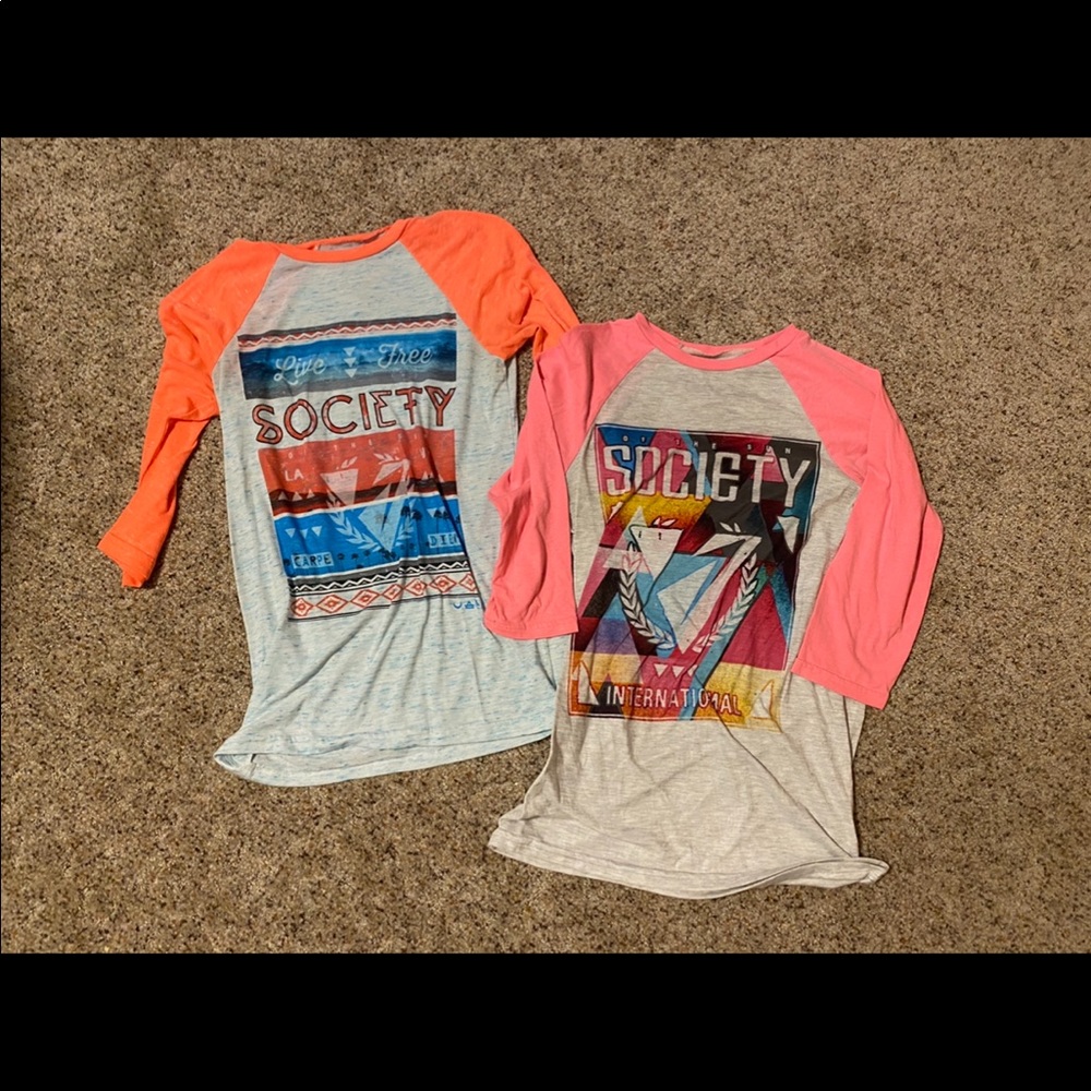 Society long sleeve shirts